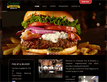 Tablet Screenshot of creeksidebrewpub.com